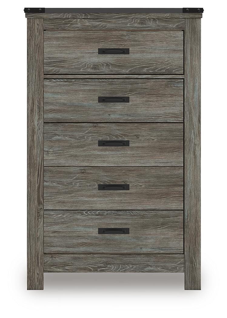 Frandern Chest of Drawers - Gray (5)