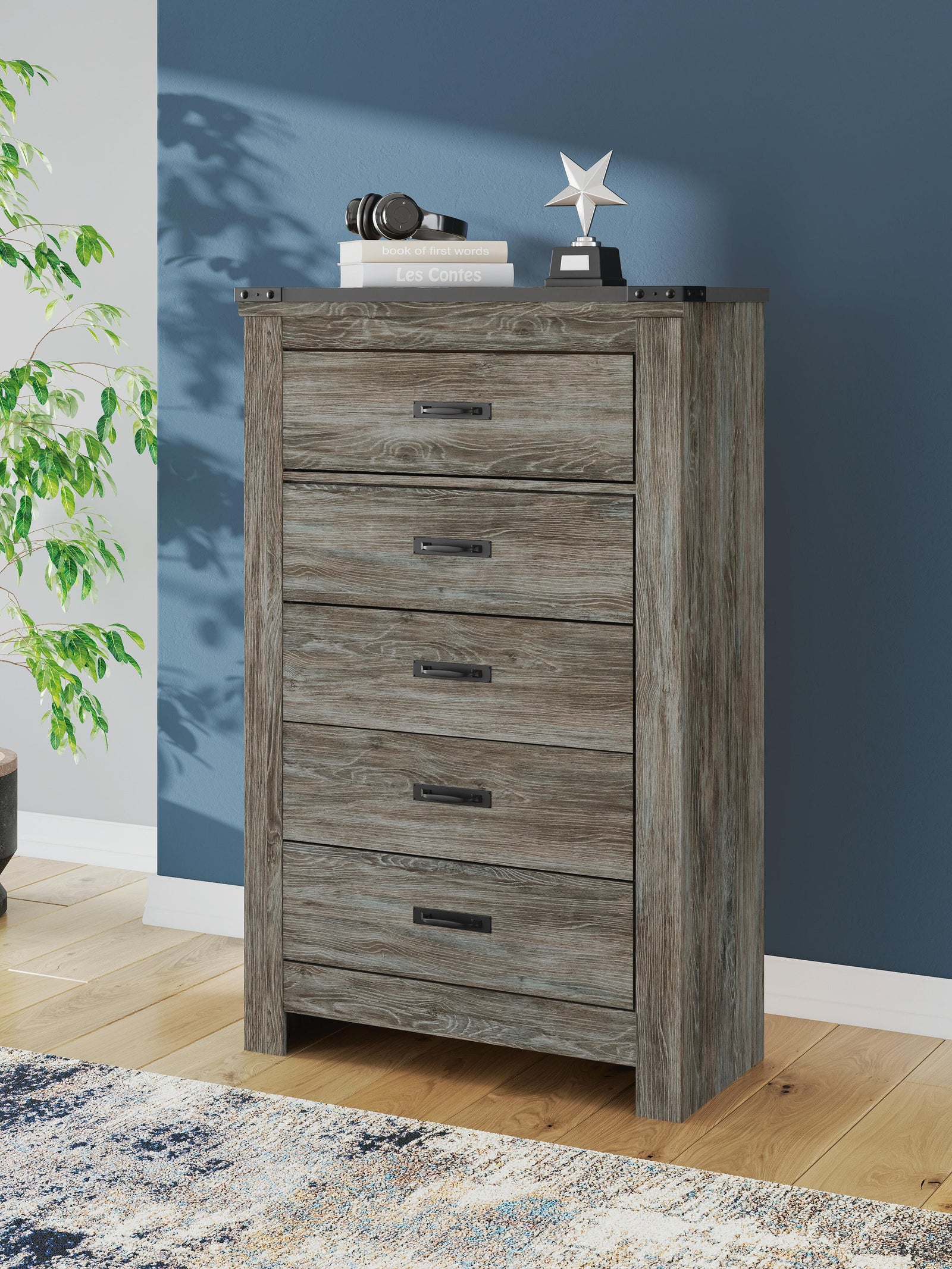 Frandern Chest of Drawers - Gray (6)