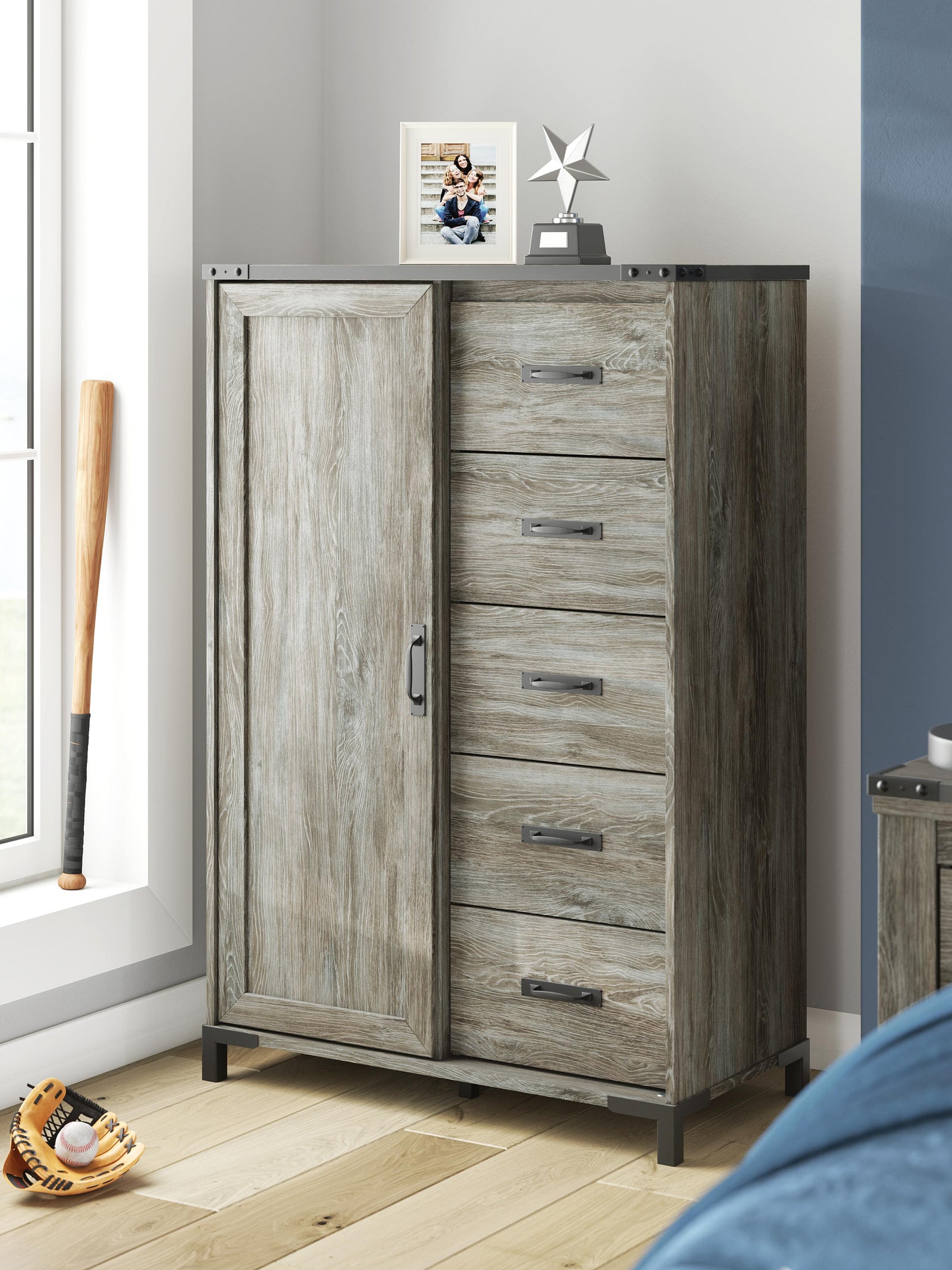 Frandern Dressing Chest - Gray (6)