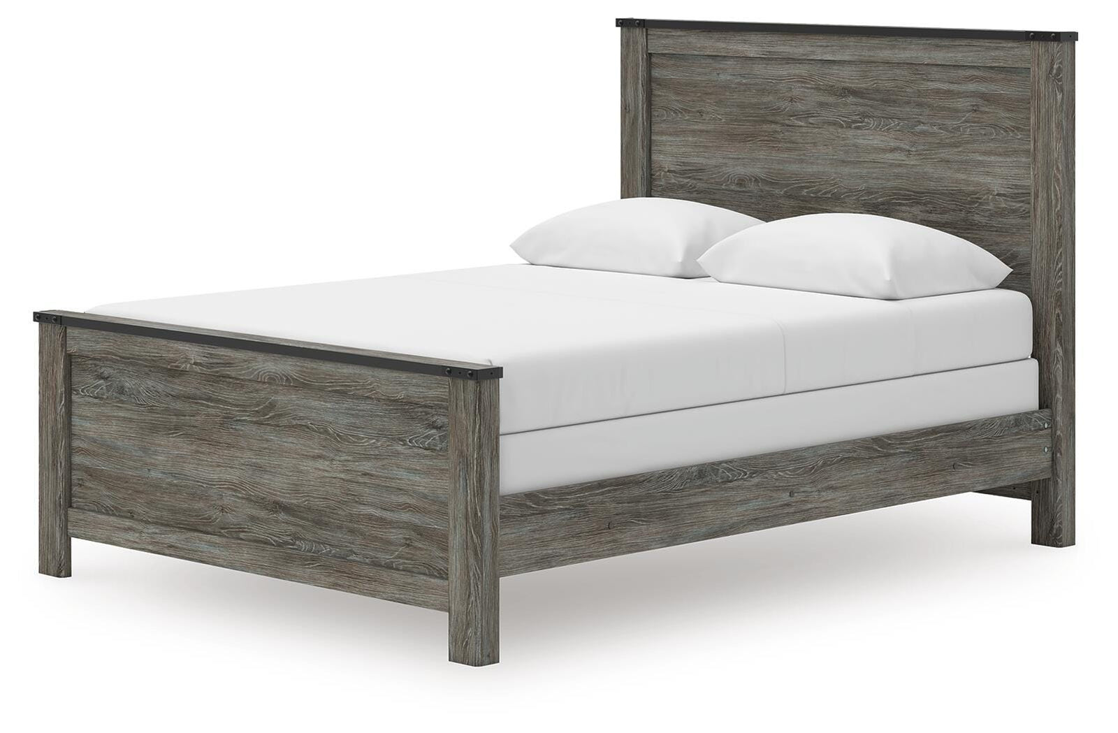 Frandern Queen Panel Bed - Gray (1)