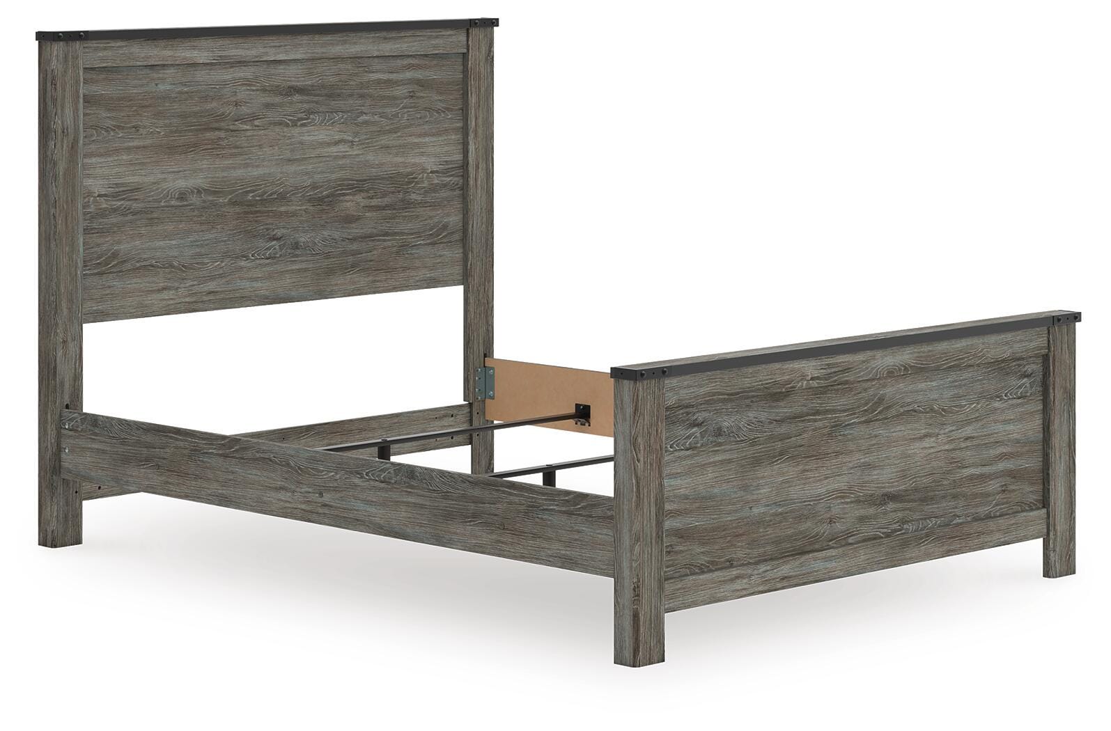 Frandern Queen Panel Bed - Gray (2)