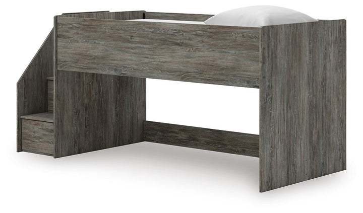 Frandern Twin Loft Bed - Gray (4)