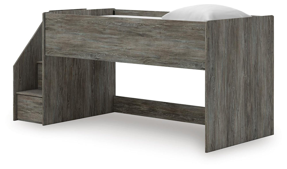 Frandern Twin Loft Bed - Gray (4)