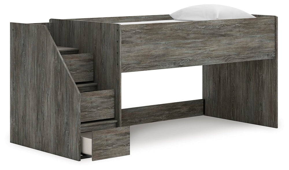 Frandern Twin Loft Bed - Gray (3)