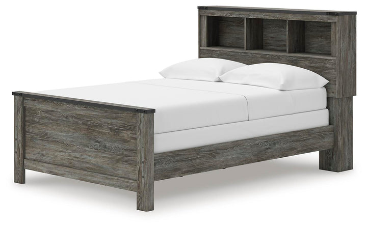 Frandern Full Bookcase Panel Bed - Gray (3)