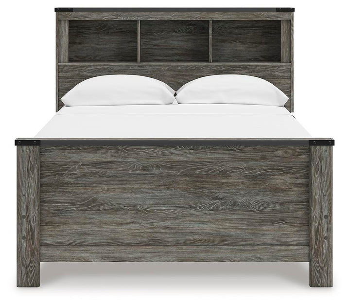 Frandern Full Bookcase Panel Bed - Gray (4)