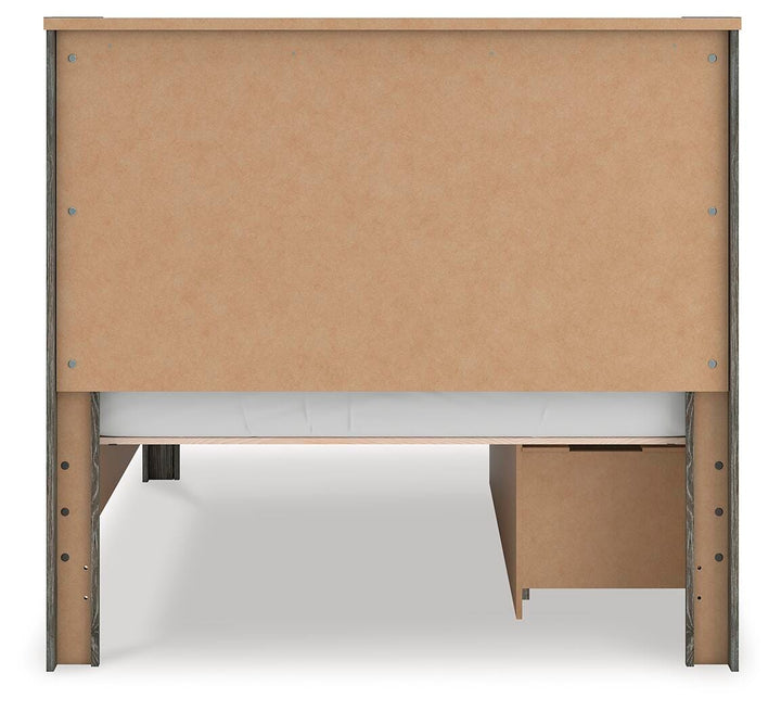 Frandern Full Panel Bed with Storage - Gray (6)