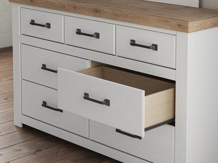 Savonport Dresser - White/Brown (9)