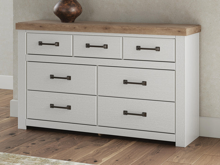 Savonport Dresser - White/Brown (2)