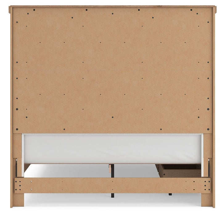 Savonport Queen Panel Bed with Storage - White/Brown (9)
