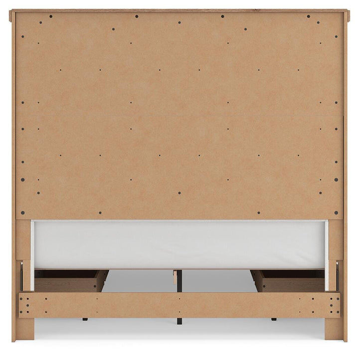 Savonport Queen Panel Bed with Storage - White/Brown (9)