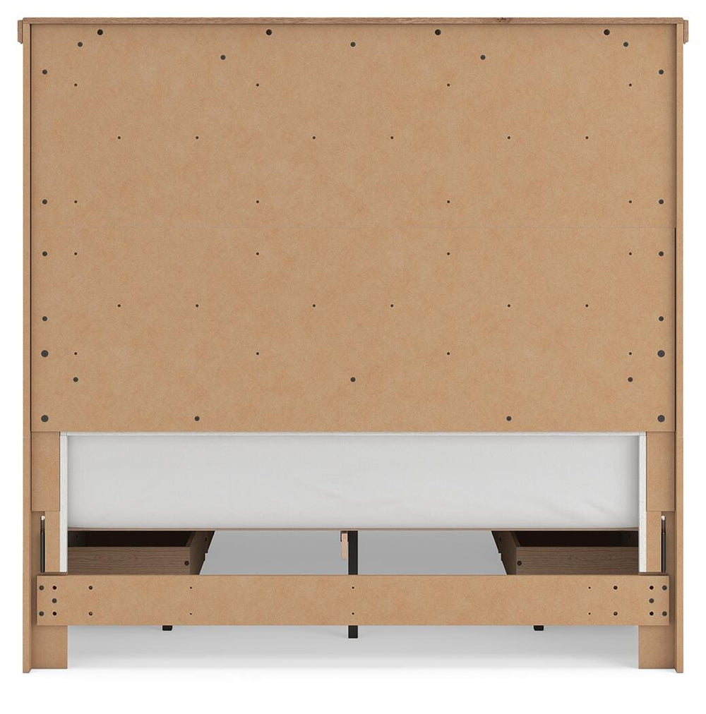 Savonport Queen Panel Bed with Storage - White/Brown (9)