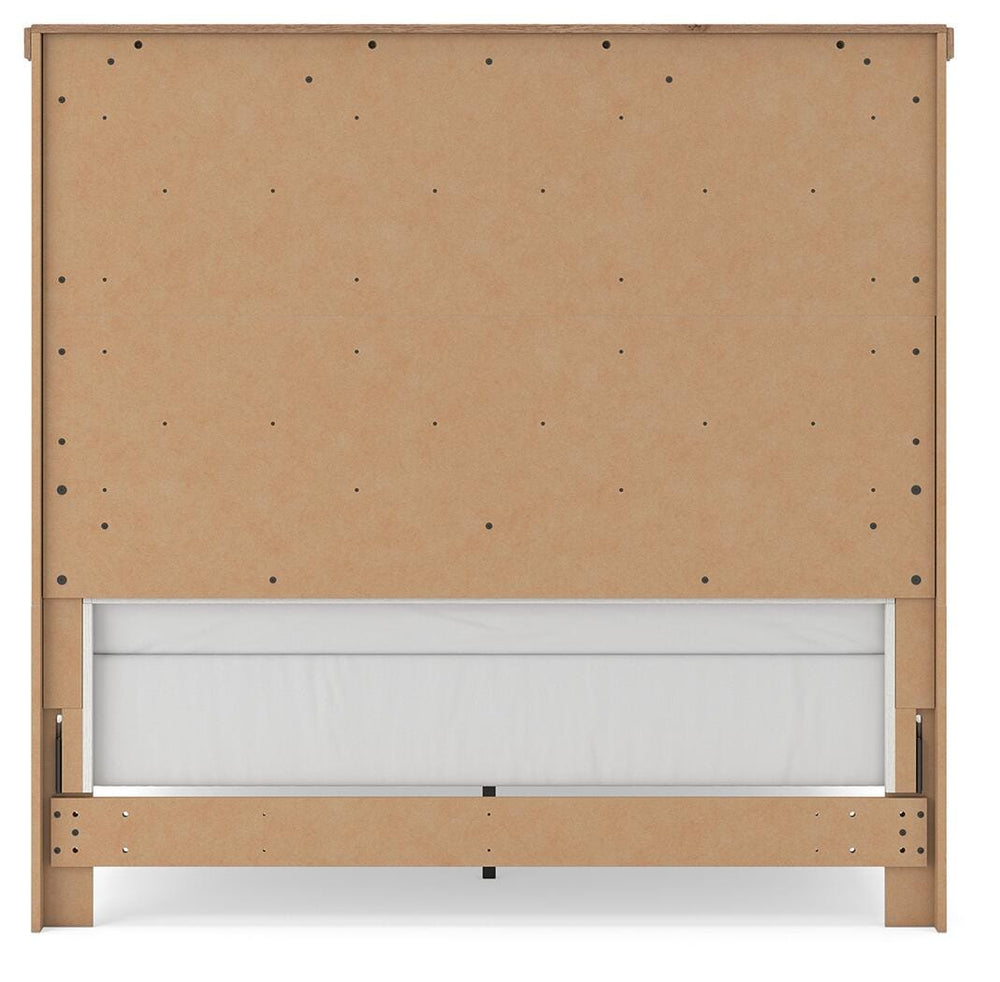 Savonport Queen Panel Storage Bed - White/Brown (9)