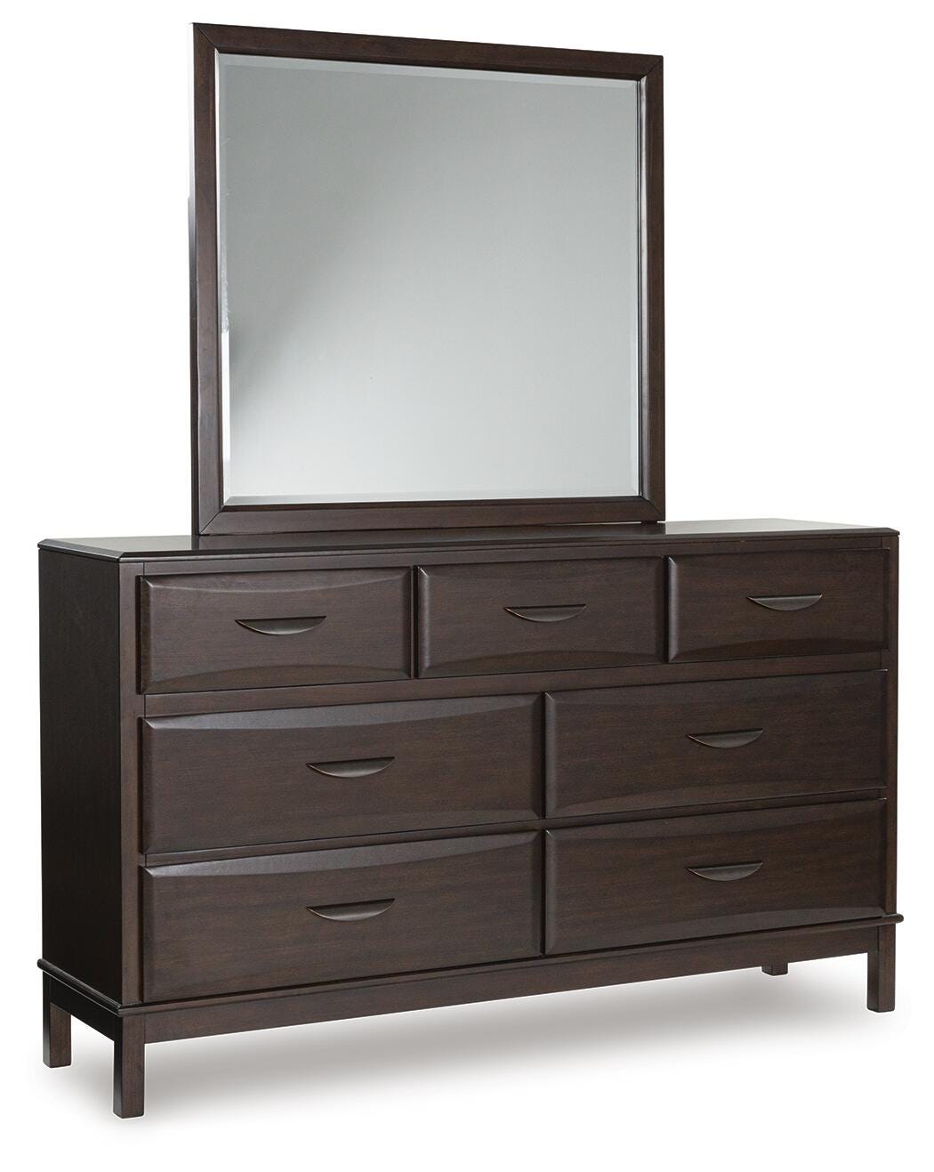 Vanmore Dresser and Mirror - Dark Brown (1)