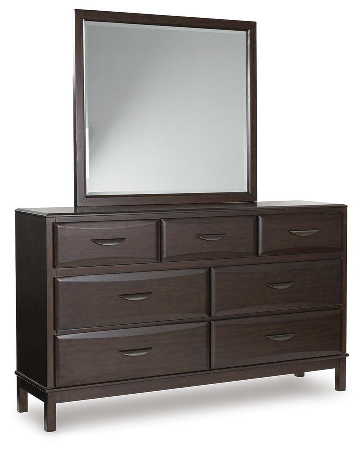 Vanmore Dresser and Mirror - Dark Brown (1)
