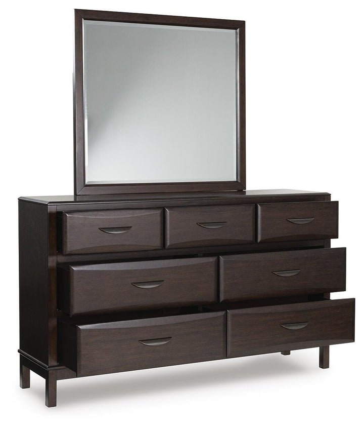 Vanmore Dresser and Mirror - Dark Brown (3)