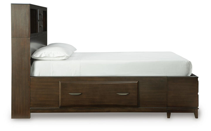 Vanmore Queen Storage Bed - Dark Brown (6)