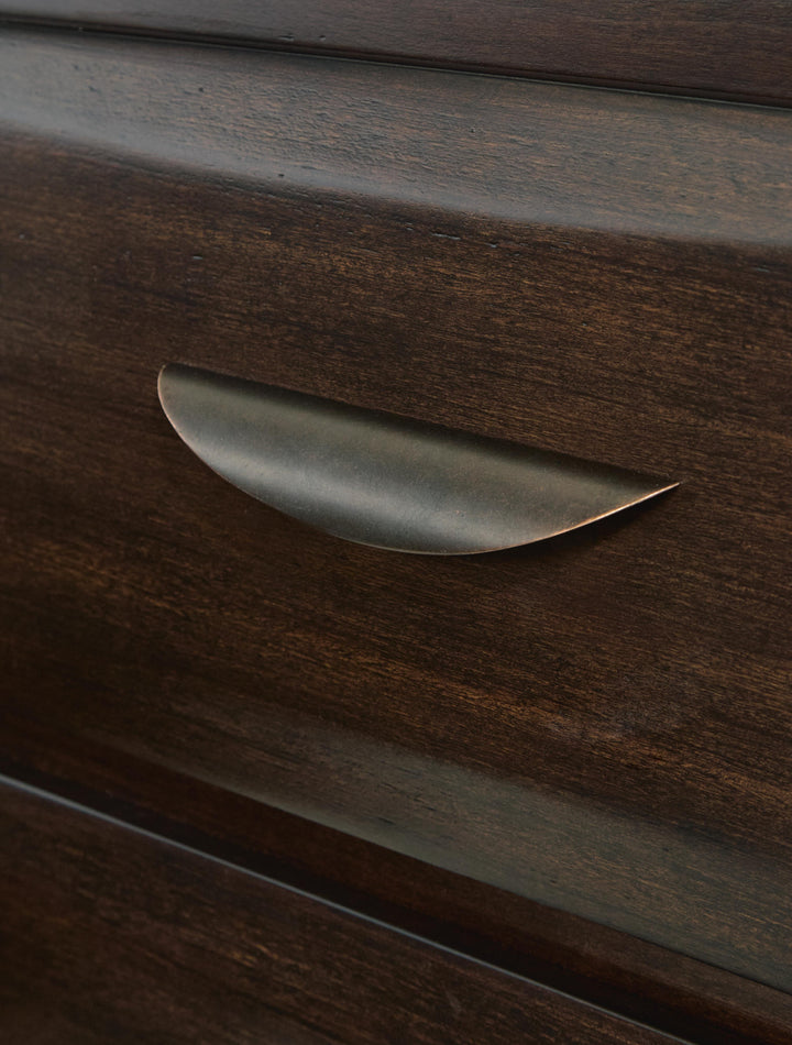 Vanmore Dresser and Mirror - Dark Brown (5)