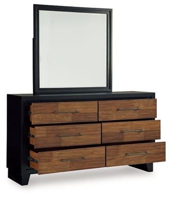 Kraeburn Dresser and Mirror - Dark Brown