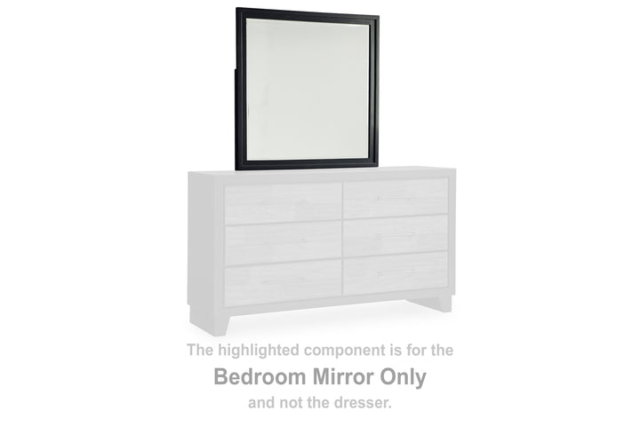 Kraeburn Bedroom Mirror - Dark Brown (2)