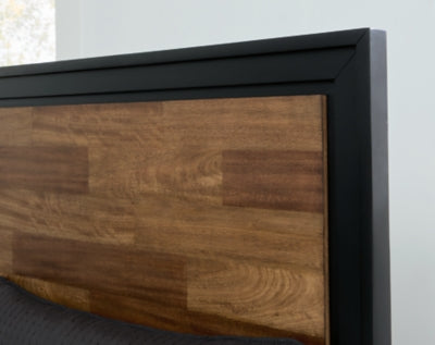 Kraeburn King Panel Storage Bed - Dark Brown