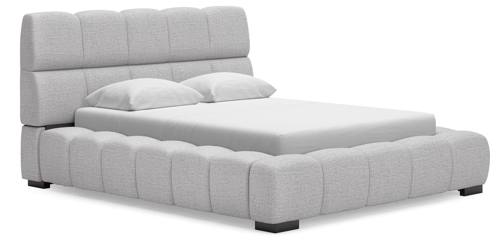 Grendusk Queen Upholstered Bed - Gray (1)