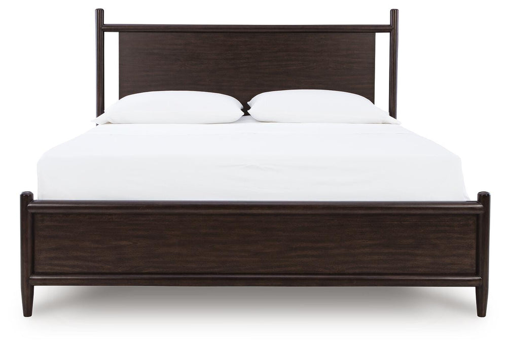 Dantenton King Panel Bed - Dark Brown (4)