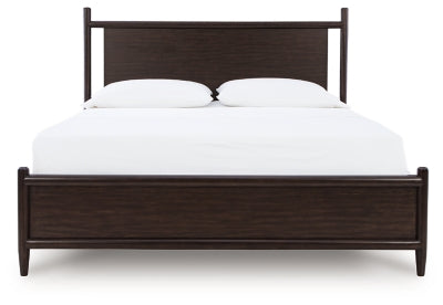 Dantenton Queen Panel Bed - Dark Brown