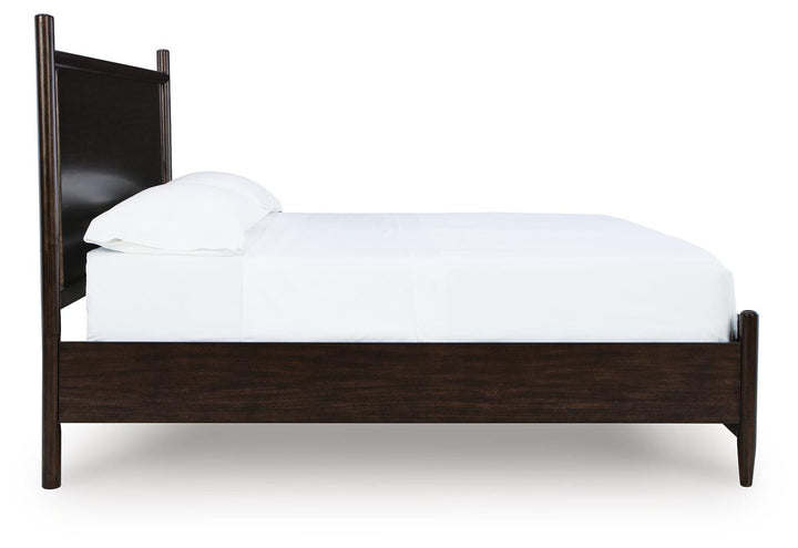 Dantenton King Panel Bed - Dark Brown (5)