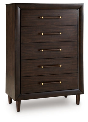 Dantenton Chest of Drawers - Dark Brown - Dark Brown