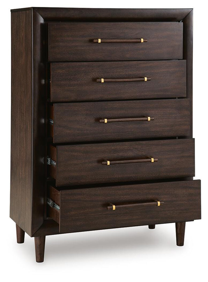 Dantenton Chest of Drawers - Dark Brown (3)