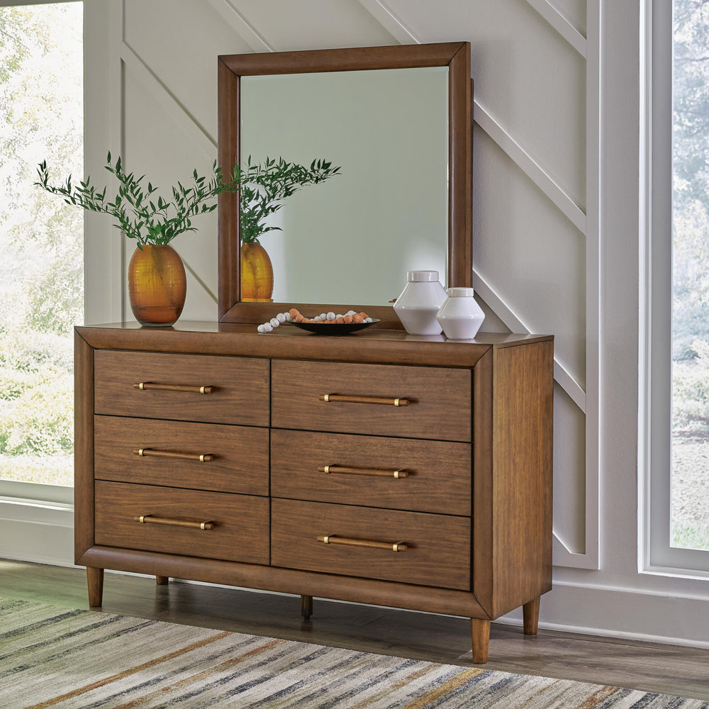 Lyncott Dresser and Mirror - Dark Brown (2)