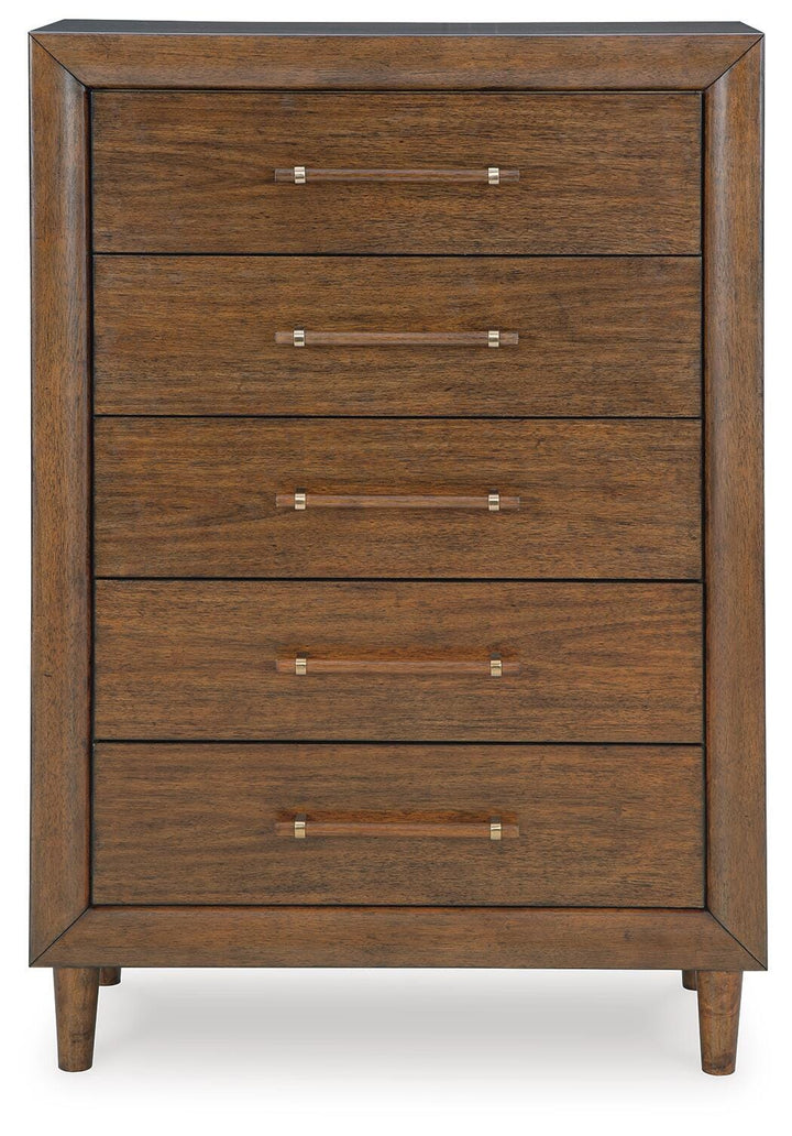 Lyncott Chest of Drawers - Dark Brown (4)