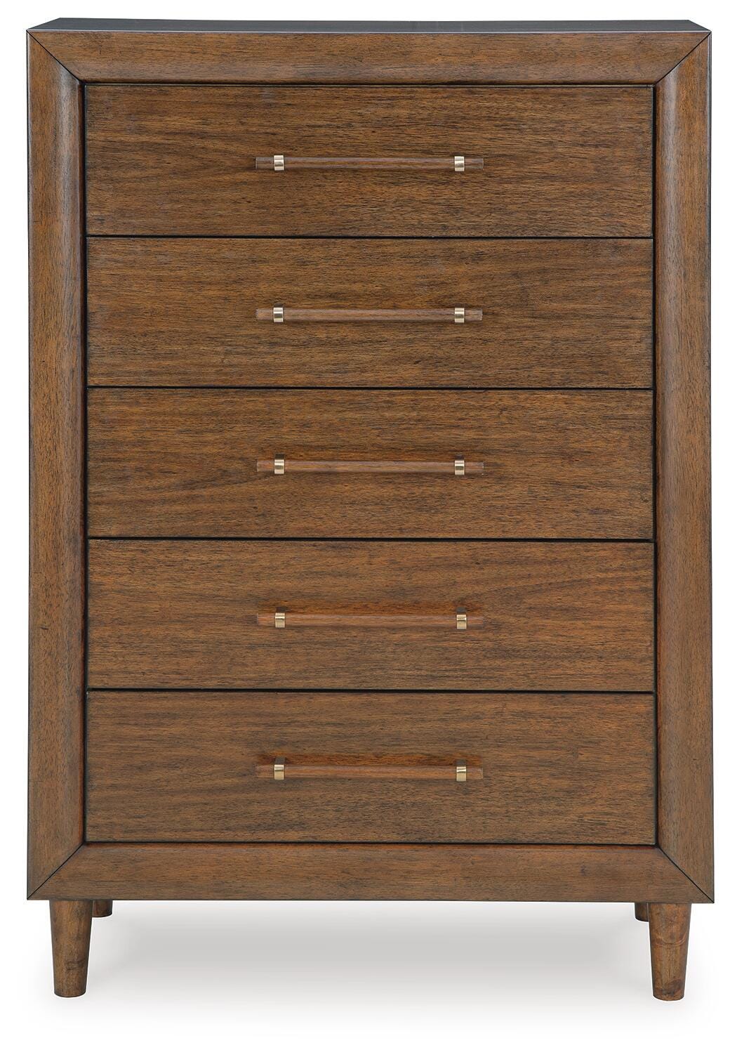 Lyncott King Upholstered Bed, Chest and Nightstand - Brown (2)