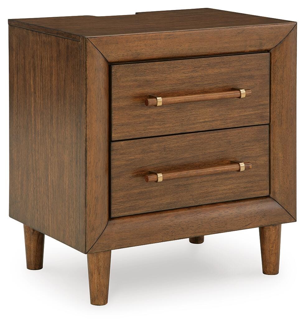 Lyncott Nightstand - Dark Brown (1)