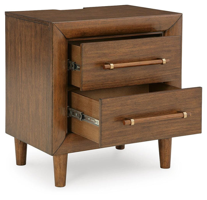 Lyncott Nightstand - Dark Brown (3)