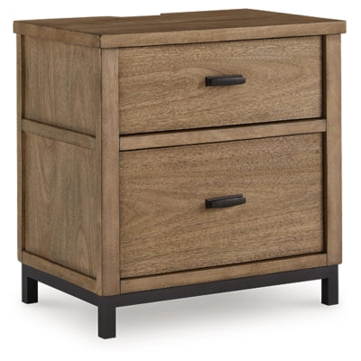 Tomtyn Nightstand - Light Brown - Light Brown