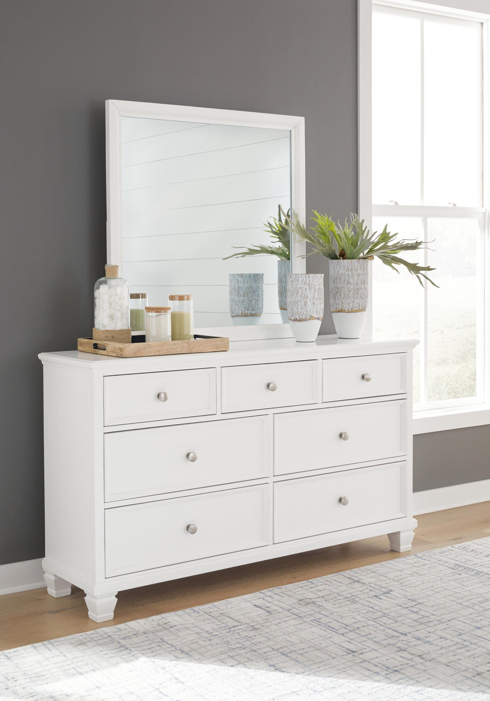 Fortman Dresser and Mirror - White (2)