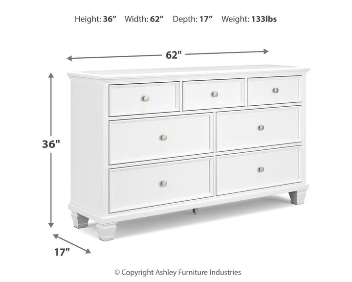 Fortman Full Panel Bed, Dresser and Nightstand (10)