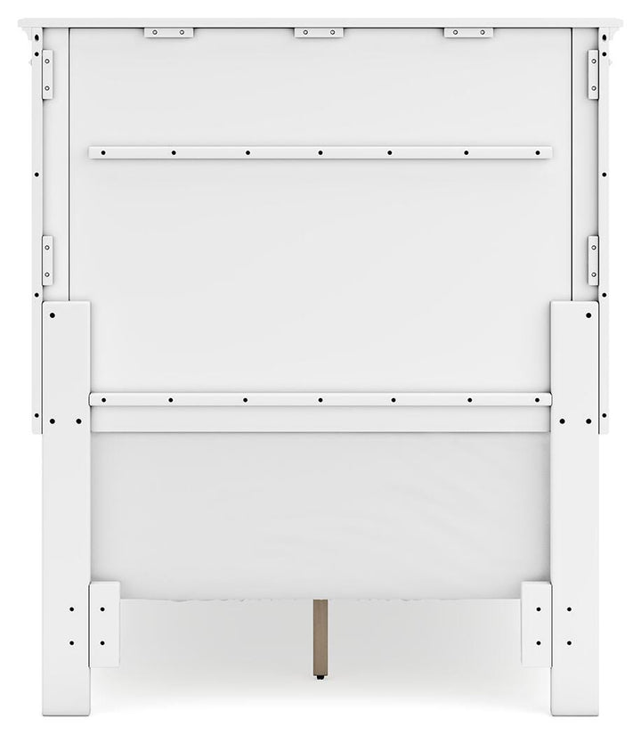 Fortman Twin Panel Bed - White (7)