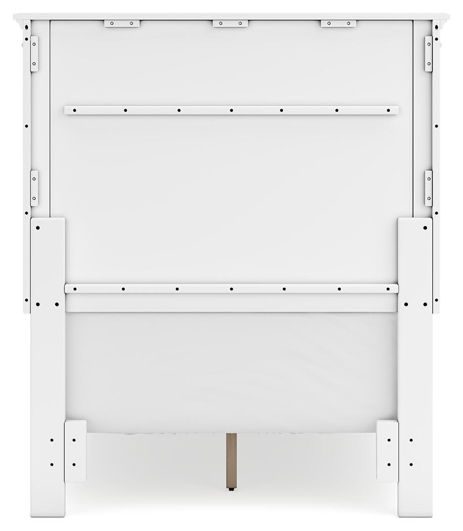 Fortman Twin Panel Bed - White (7)