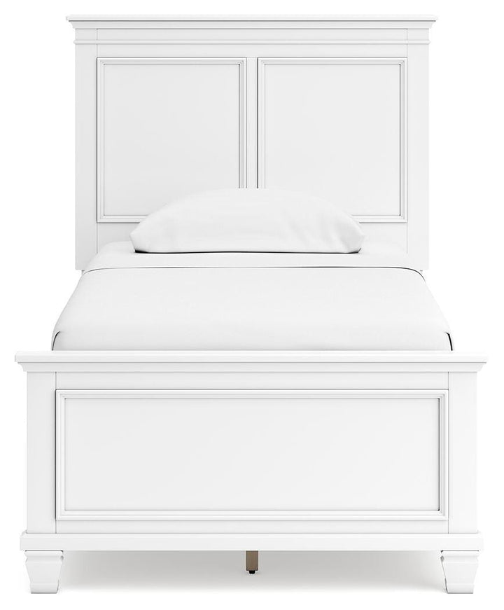 Fortman Twin Panel Bed - White (5)