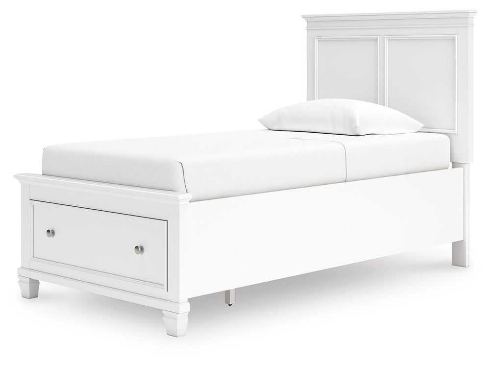 Fortman Twin Panel Storage Bed - White (5)