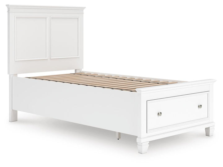 Fortman Twin Panel Storage Bed - White (3)