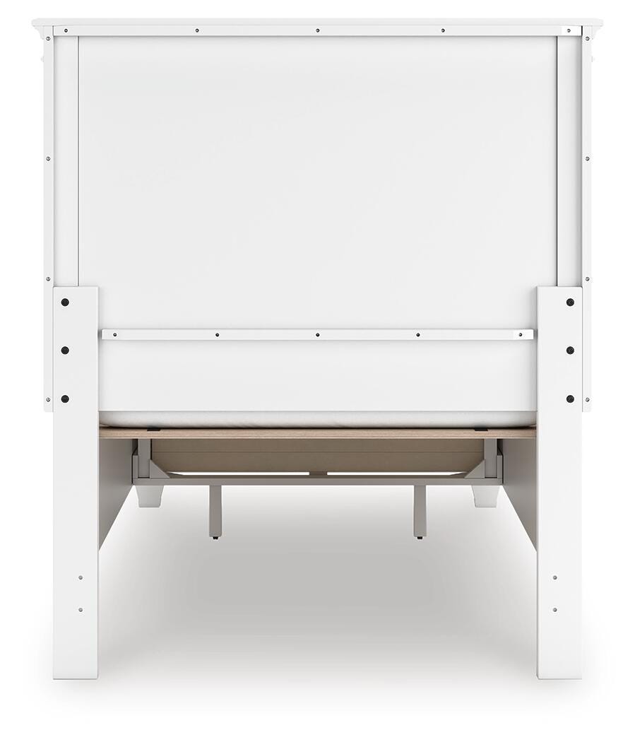 Fortman Twin Panel Storage Bed - White (7)
