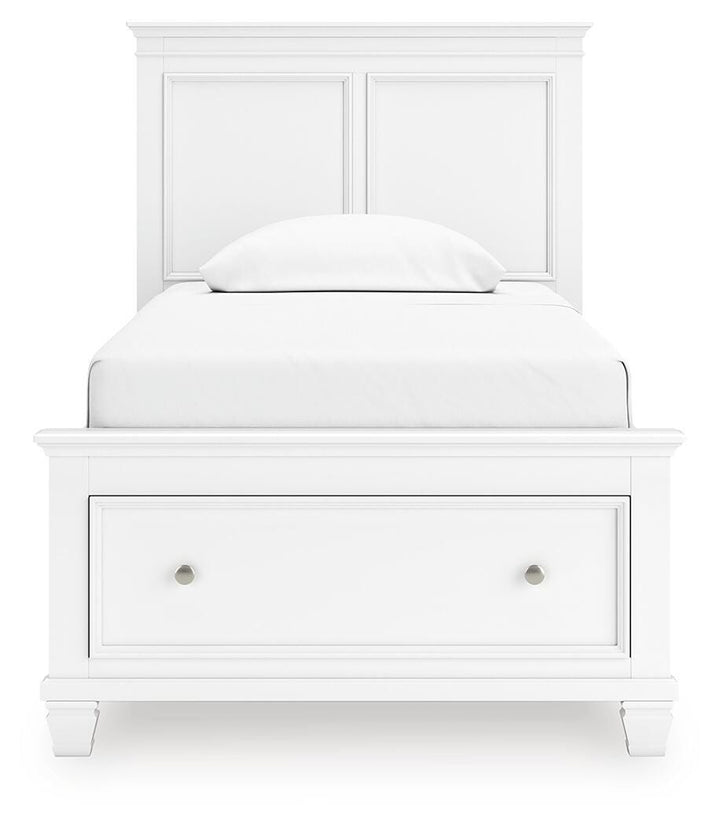 Fortman Twin Panel Storage Bed - White (4)