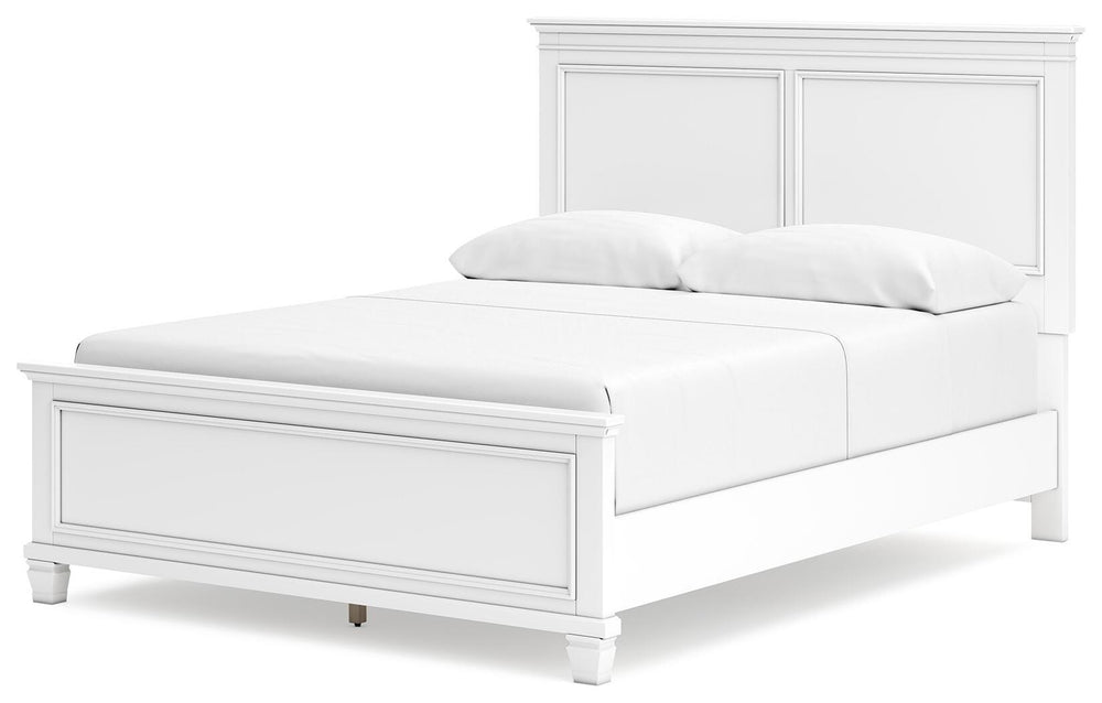 Fortman Queen Panel Bed - White (4)