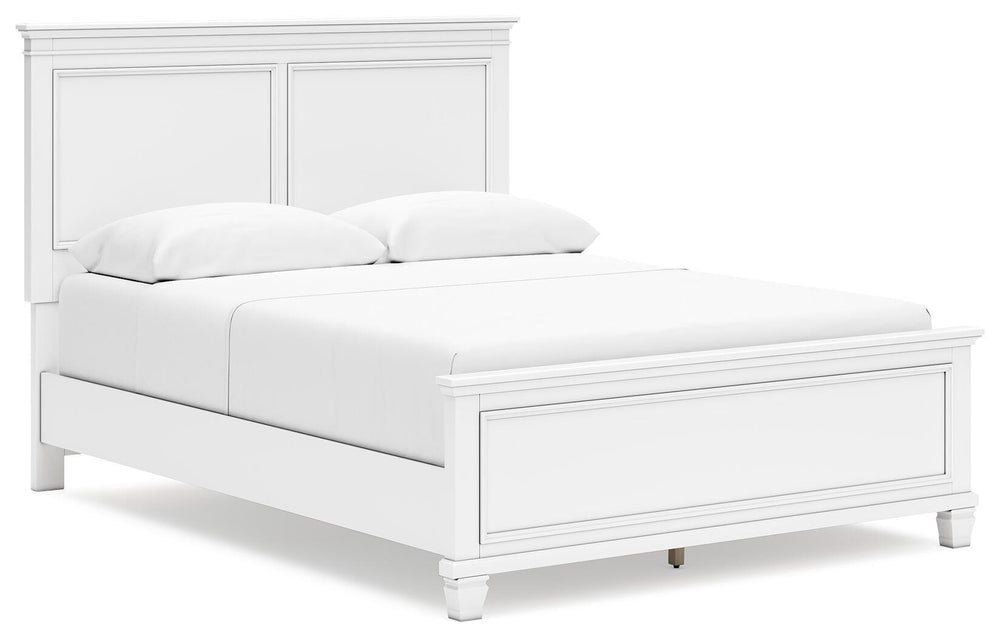Fortman Queen Panel Bed - White (2)