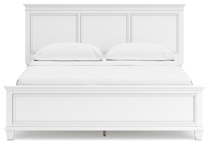 Fortman California King Panel Bed - White (4)