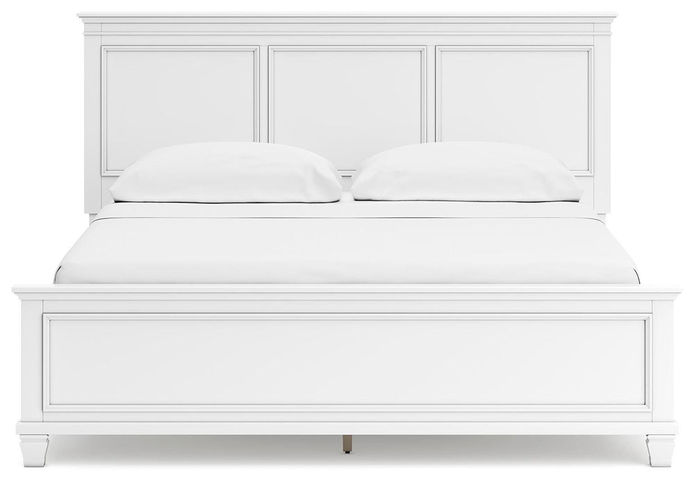 Fortman California King Panel Bed - White (4)